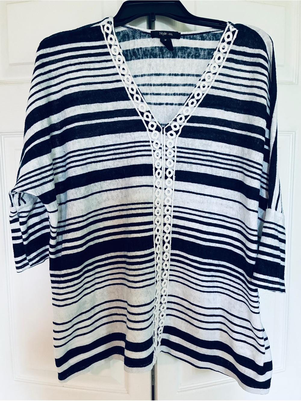Women's long over sized summer top by Style & Co. size medium